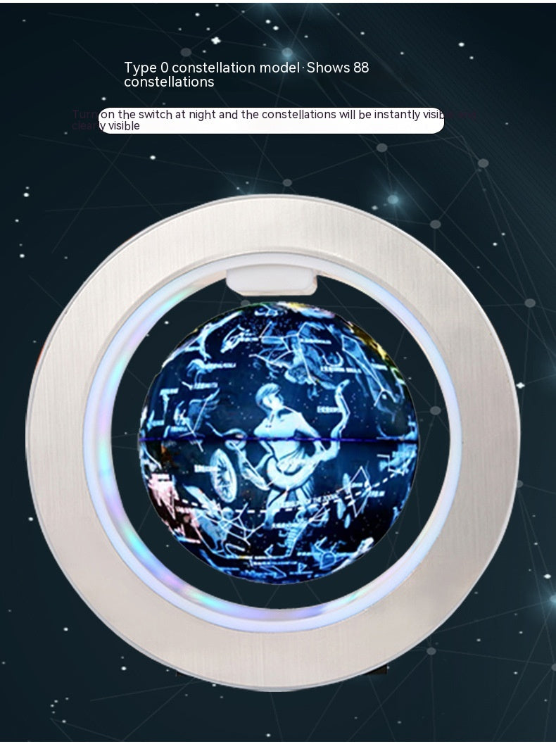 Ornements auto-rotationux Maglev Globe en forme d'O