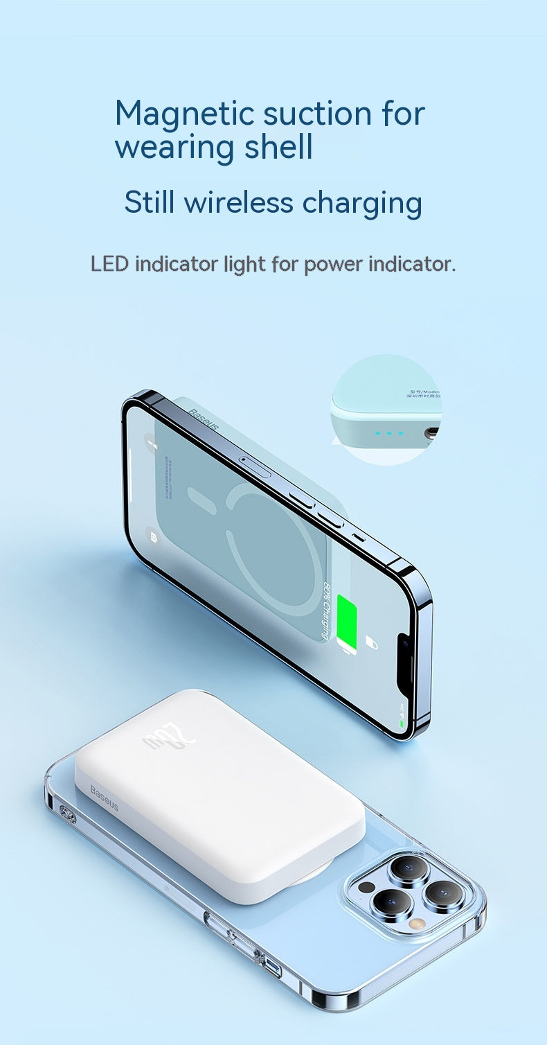 Magsafe20W Charge rapide magnétique Banque d'énergie sans fil