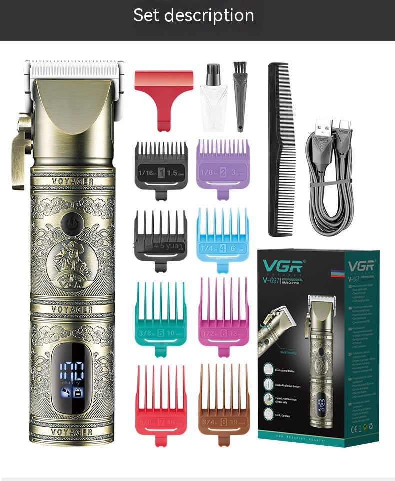 Clipper de cheveux rétro progressif pour hommes