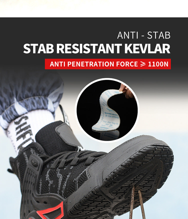 Protection de sécurité élégante et légère Anti-smashing et anti-pénétration Anti-dérapant