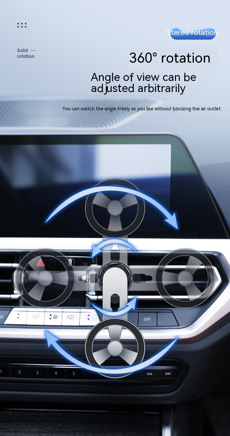 Car Snap-on 360 porte-téléphone mobile rotatif polyvalent
