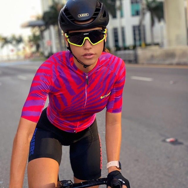 Attaquer Femmes Toute la journée Kaléidoscope Cycling Jersey TEAM