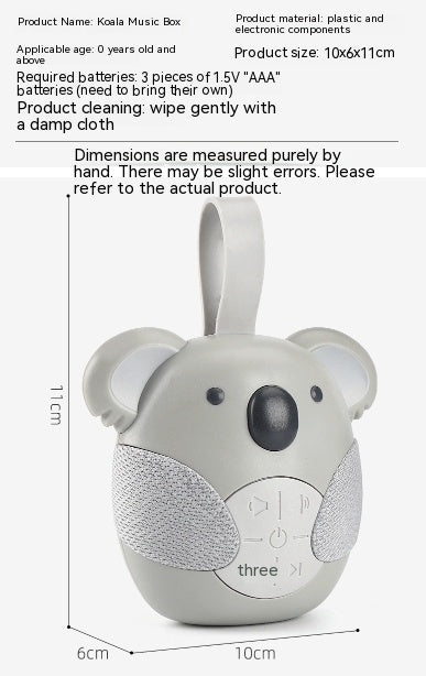 Bébés Confort Aide Sleep Koala Musique Blanc Jouet Joueur de bruit