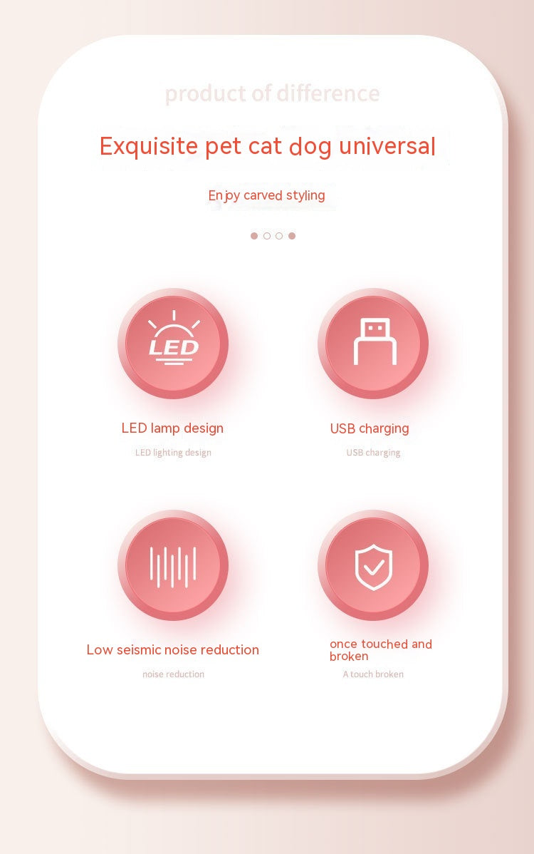 Chiens et chats électriques Enleveur de laine seul en plastique