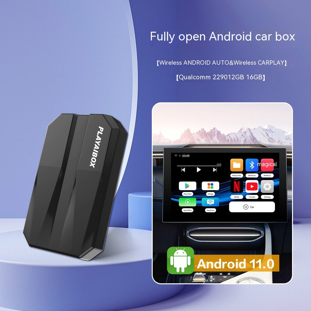 Carplay d'origine voiture filée à sans fil AI Box Qualcomm système Android