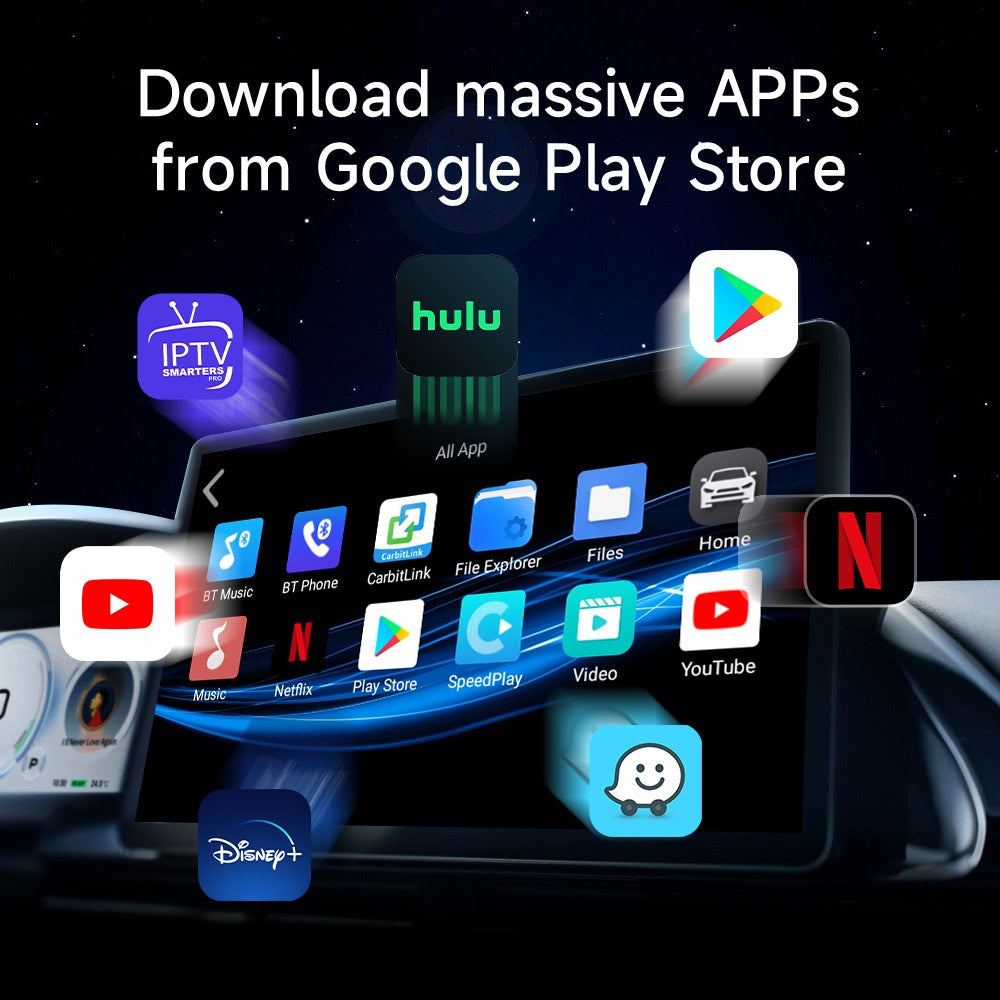 Carplay d'origine voiture filée à sans fil AI Box Qualcomm système Android