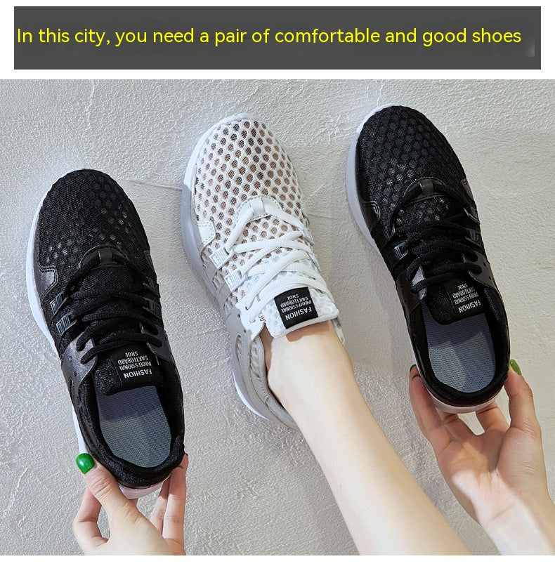 European and American Breathable Hollow Sneakers