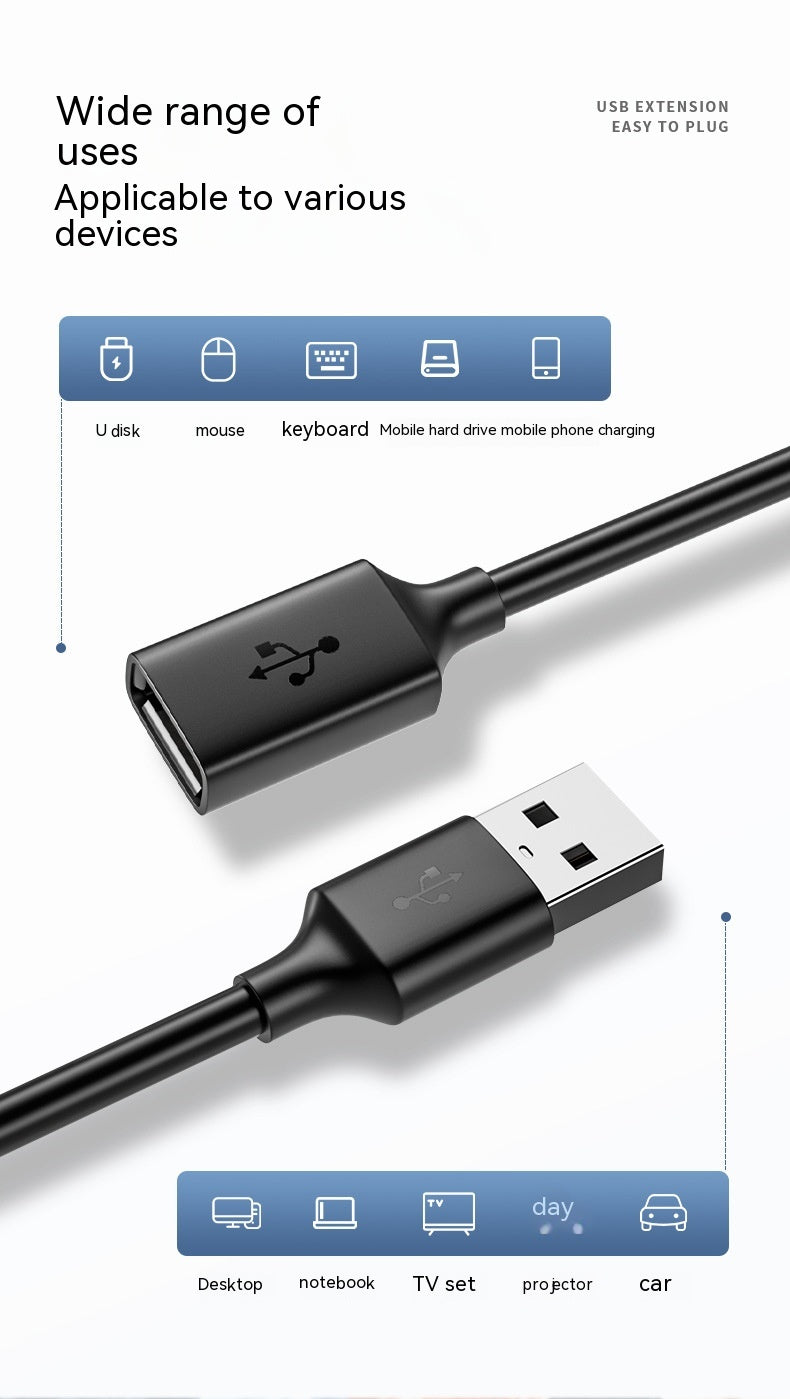 USB Extension Câble 3.0 Homme à Femme Imprimante de câble de données