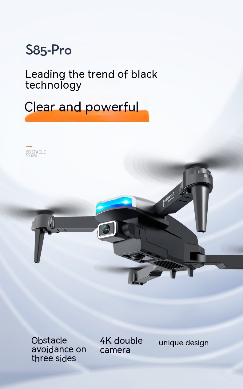 S85 Trois faces Obstacle Evitement UAV 4K Aerial Photography HD Dual Camera Quatre axes