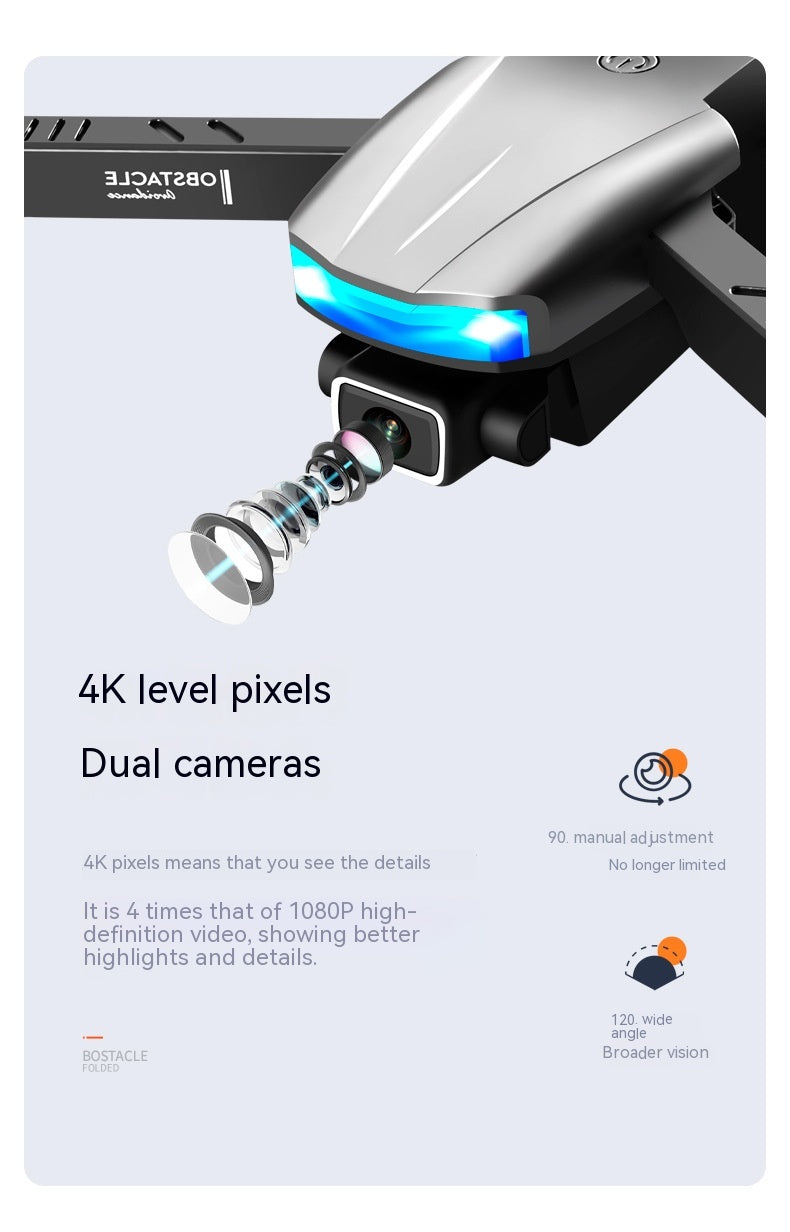 S85 Trois faces Obstacle Evitement UAV 4K Aerial Photography HD Dual Camera Quatre axes