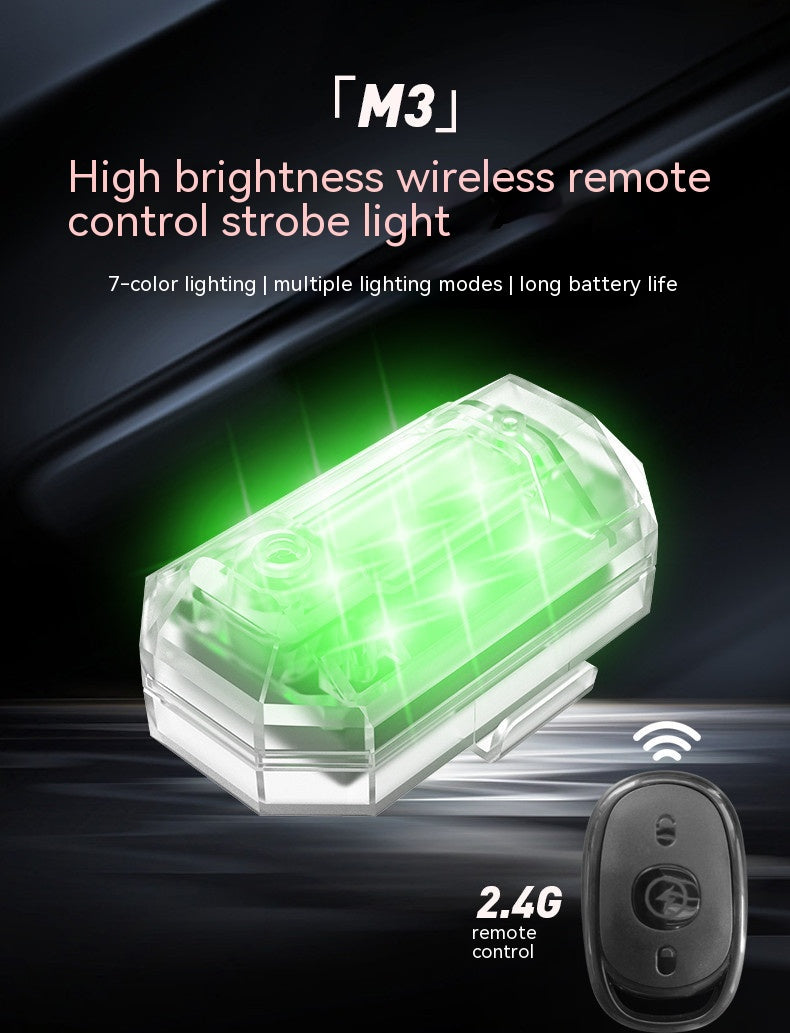 Strobe Light Remote Control Strobe Lampe voiture moto électrique véhicule vélo Modificati