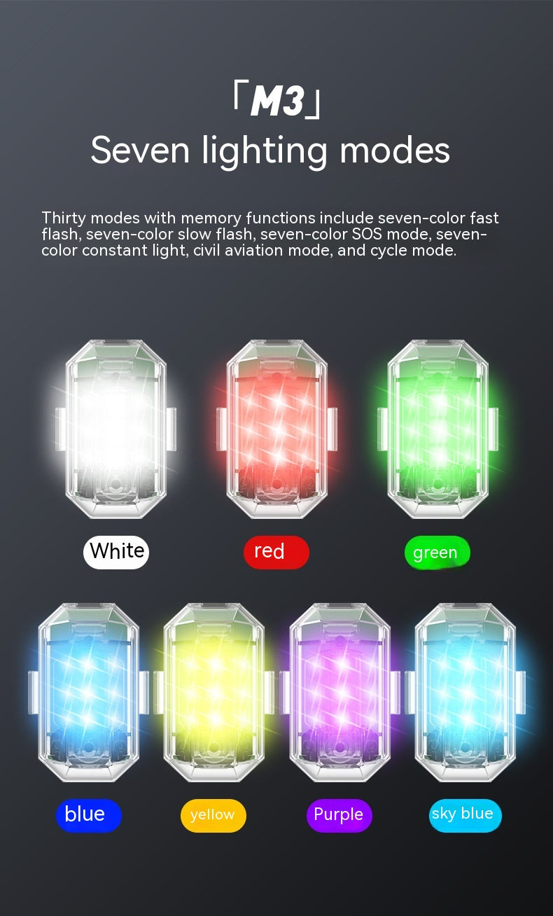 Strobe Light Remote Control Strobe Lampe voiture moto électrique véhicule vélo Modificati