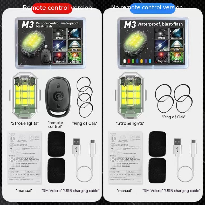 Strobe Light Remote Control Strobe Lampe voiture moto électrique véhicule vélo Modificati