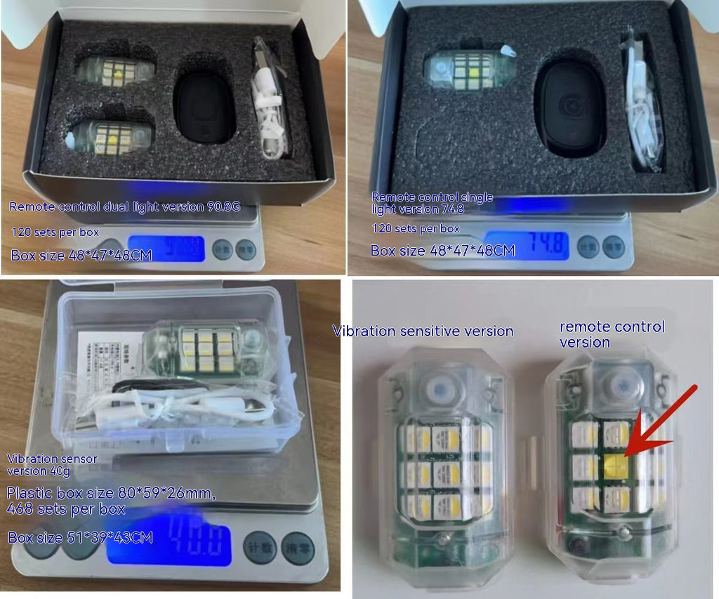 Strobe Light Remote Control Strobe Lampe voiture moto électrique véhicule vélo Modificati