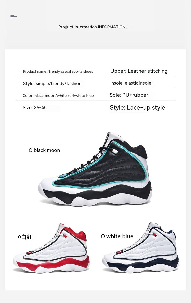 Chaussures de basketball de course tendance haut de gamme résistant à l'usure