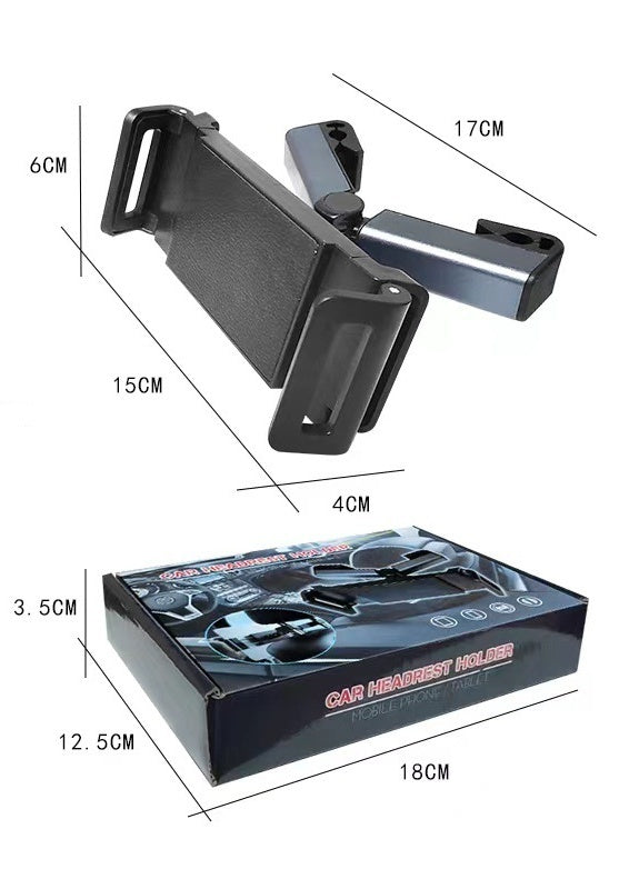 Car Occipital Oreiller Bracket Mobile Téléphone Bracket réglable télescopique