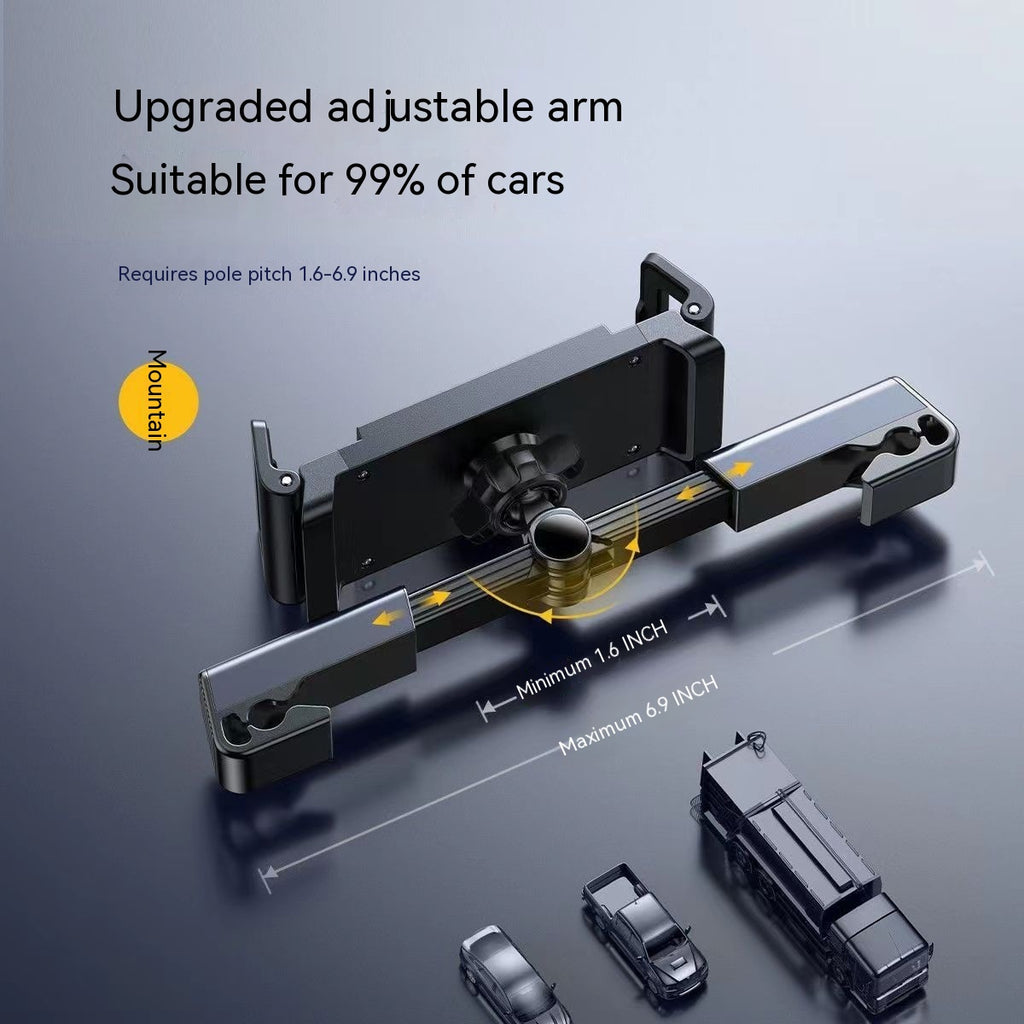 Car Occipital Oreiller Bracket Mobile Téléphone Bracket réglable télescopique