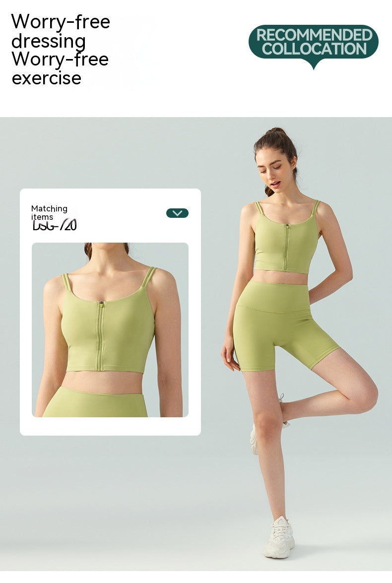 Lycra Yoga Tight Shorts Femme Été Haute Élastique Hip Lifting Quatre Points Cyclisme Pantalon