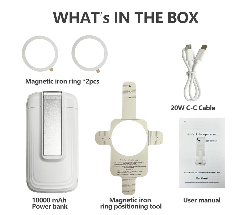 Trois-en-un Magsafe sans fil charge rapide pliant téléphone mobile magnétique Bracket vertical