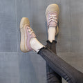 Sneakers en cuir décontracté de mode femme