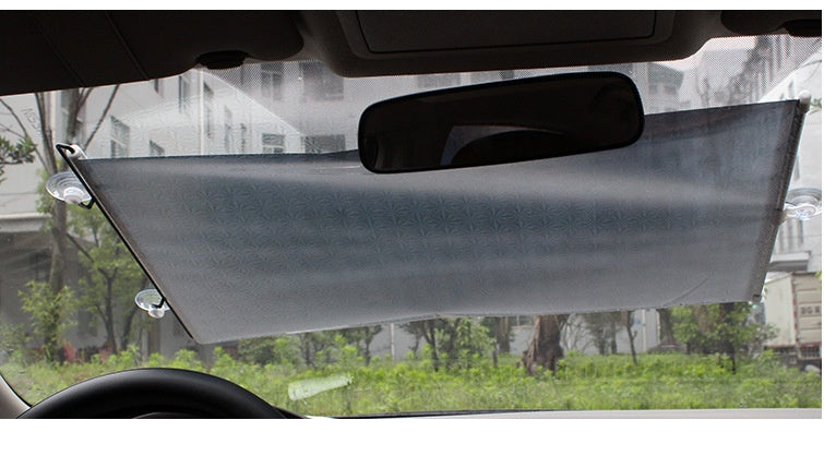 Car Automatique Winding Automatic Retractable Thermal Insulation Shutter Silver Laser Car Su