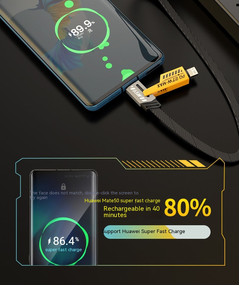 Câble de données 4-en-un Super Fast Charge
