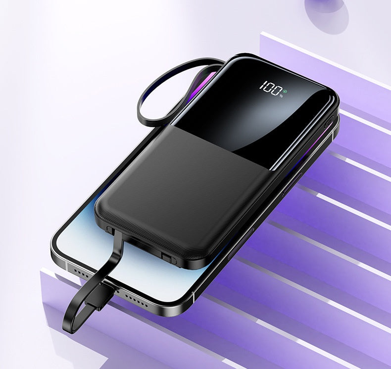 Charge rapide avec câble 20000mAh Grande capacité Portable Portable Power Pack