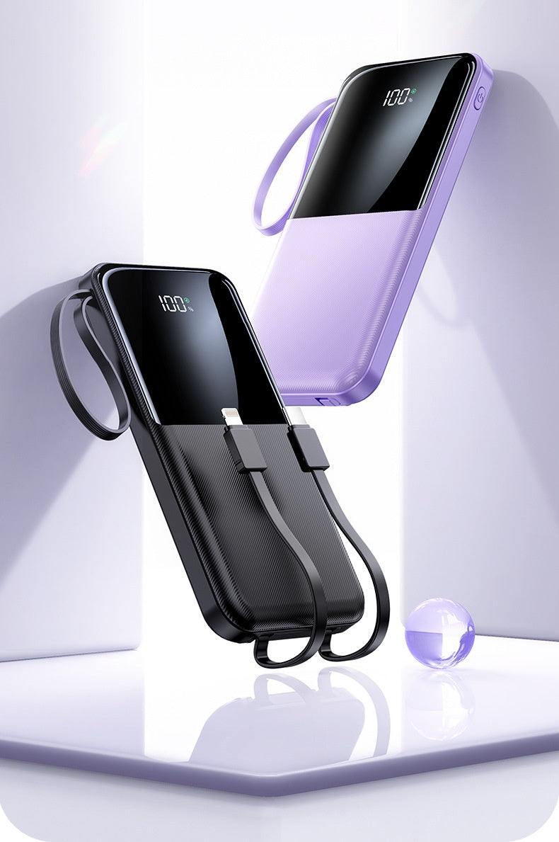 Charge rapide avec câble 20000mAh Grande capacité Portable Portable Power Pack