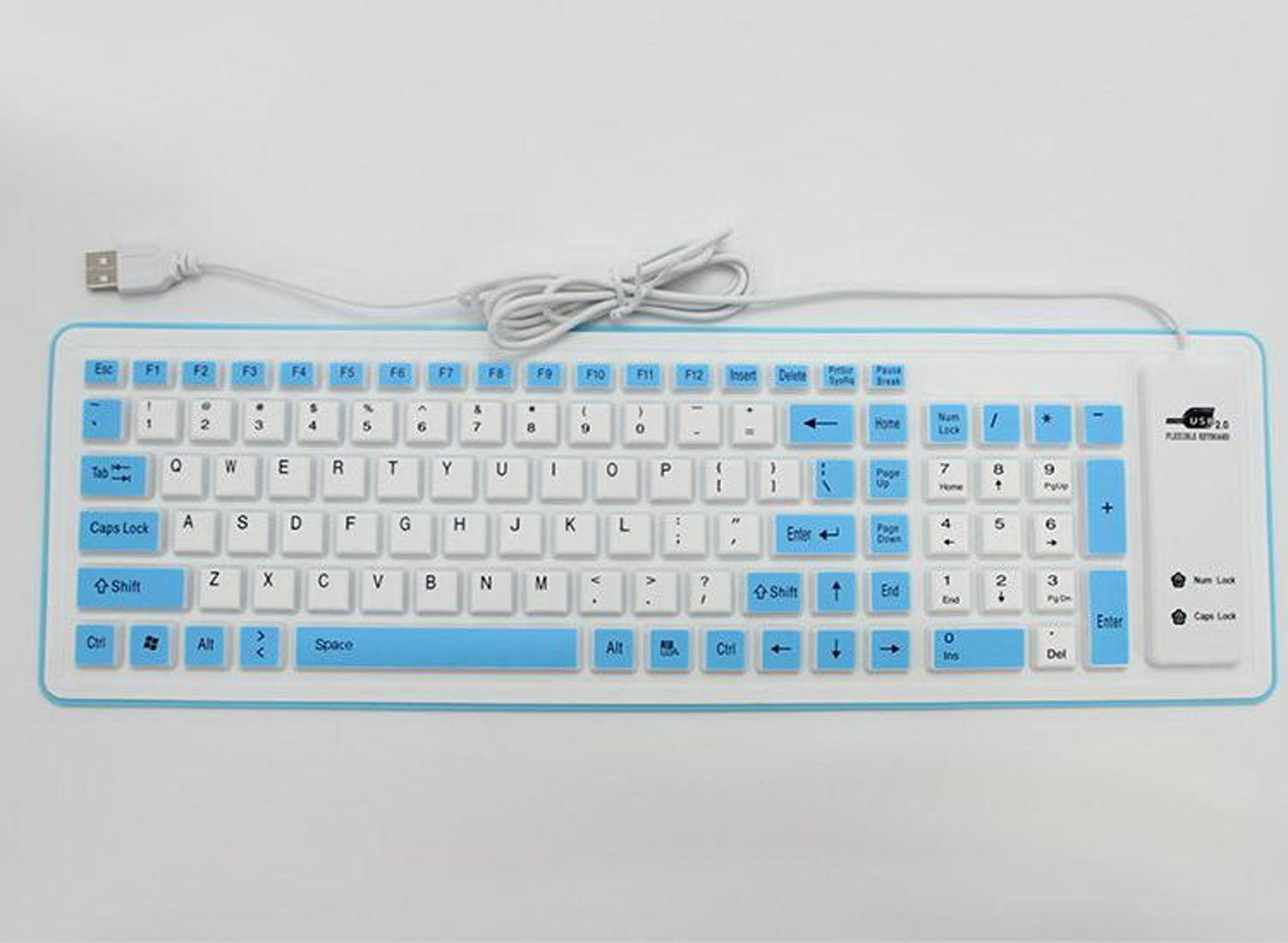 Étanche à pliage Et le clavier en silicone anti-poussière