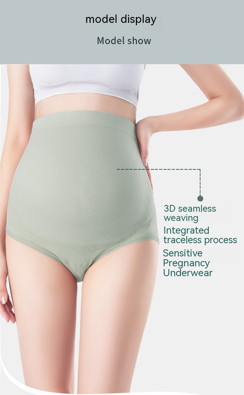 Thin Breathable Cotton Crotch Belly Support Postpartum Femmes enceintes Sous-vêtements sans couture