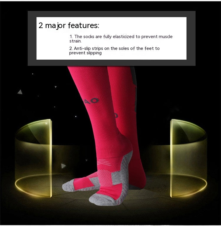Serviette Bas Long Soccer Chaussettes Ankle Support Protection Calf