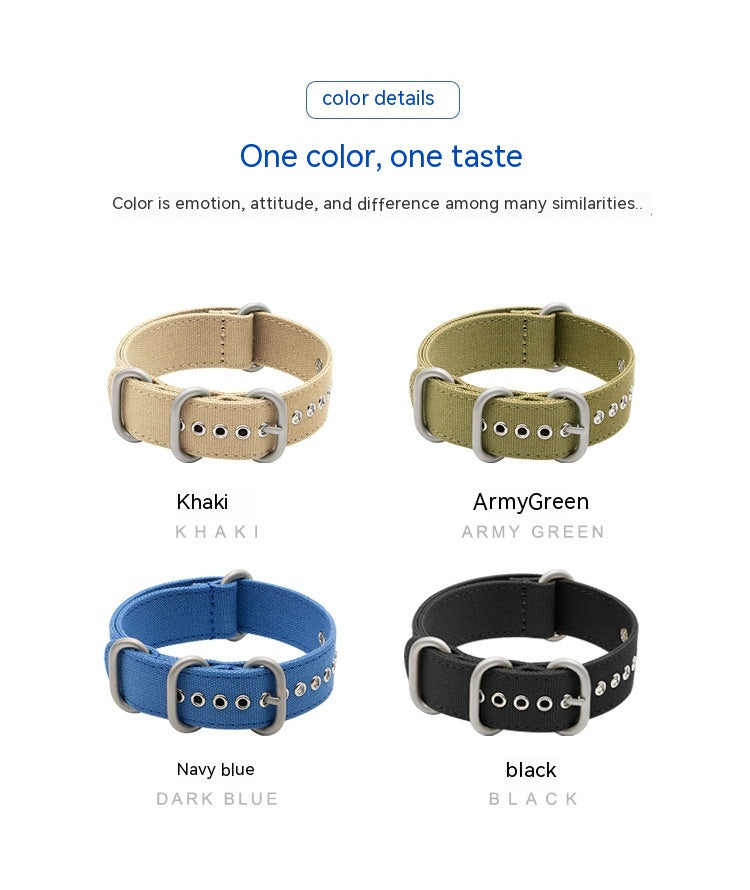Toile Nylon Épaisseur bracelet de montre