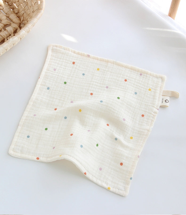 4 couches Gauze Baby Salive Serviette Floral Nouveau-né Baby Face Serviette mouchoir