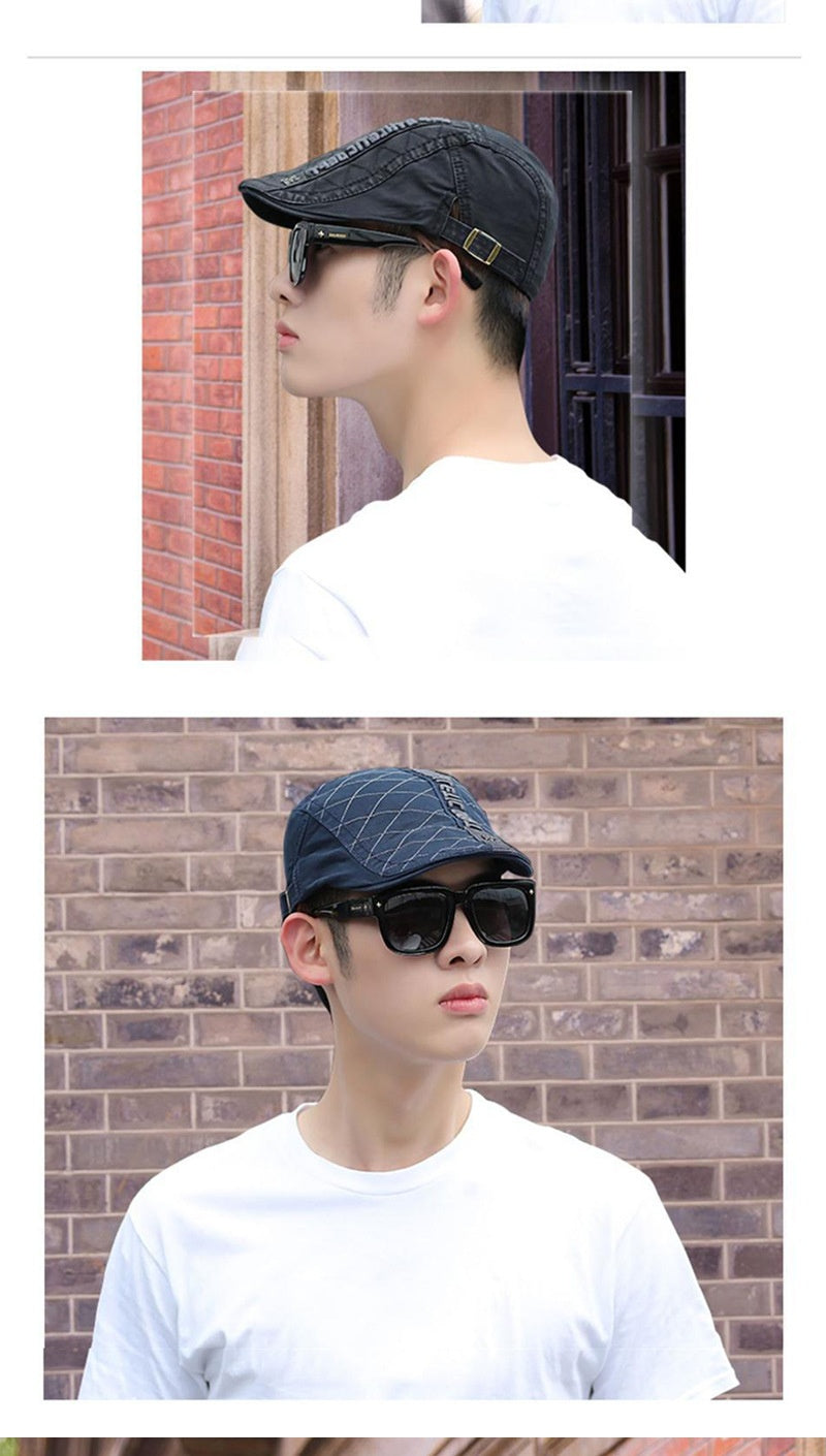 Protection solaire d'automne et d'hiver pour hommes Poof Peaked Cap