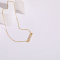 Pin Zircon pendentif clip personnalisé Design Polyvalent 14k Collier