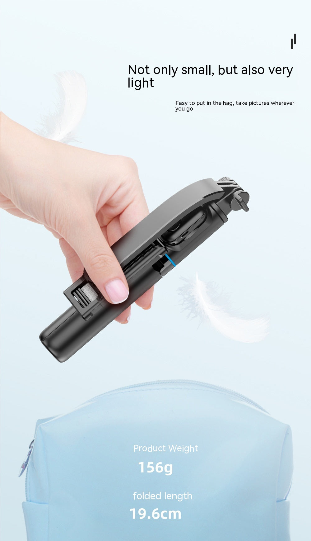 Support de bureau amovible Multifonctionnel Bluetooth Selfie Stick