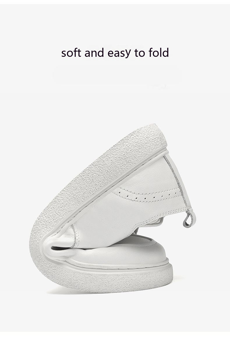 Premier couche Cowhide hommes occasionnels pompes en cuir seul ronde tête bas-coup chaussures blanches