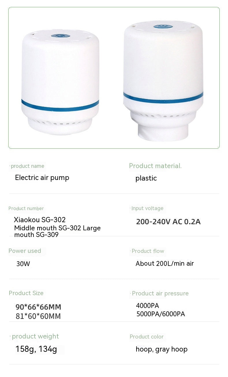 Dispositif d'aspiration électrique à aspiration sous vide