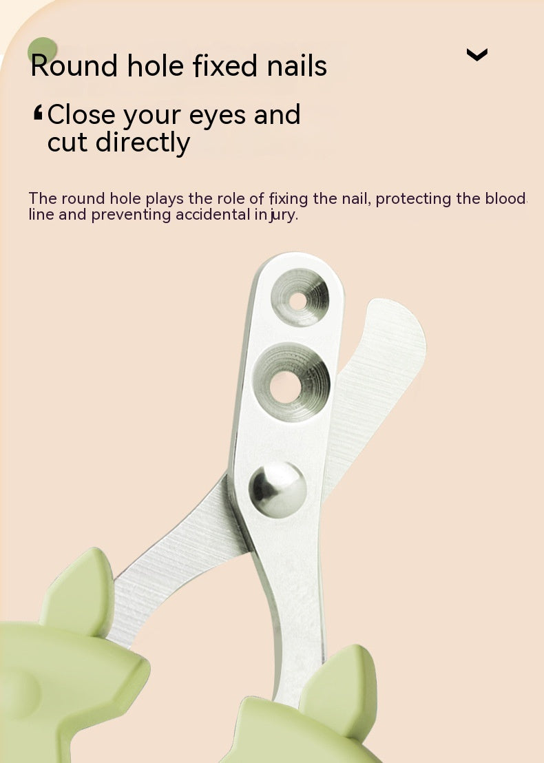Clippers à ongles de précision de précision de trou rond spécial pour animaux de compagnie