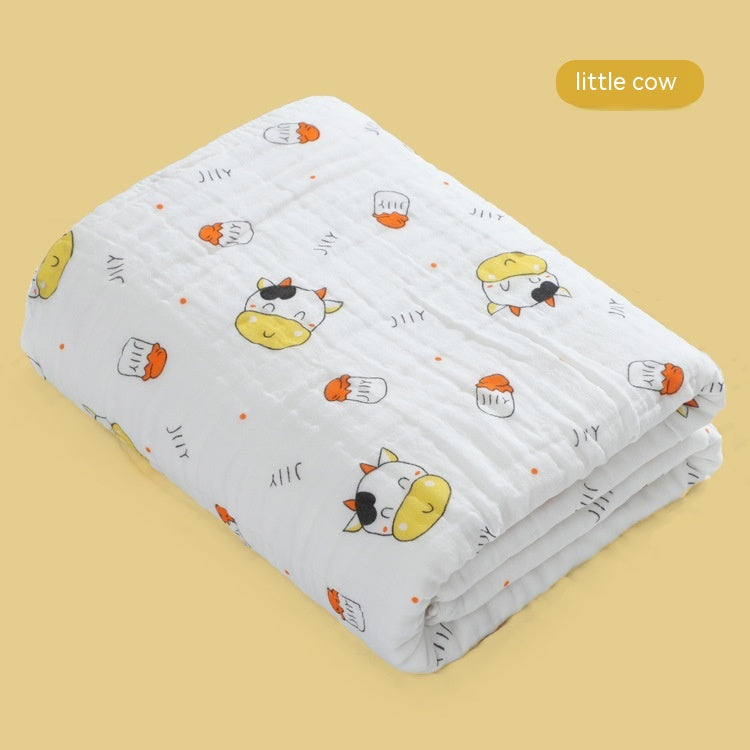 Couverture pour bébé imprimé en coton pur