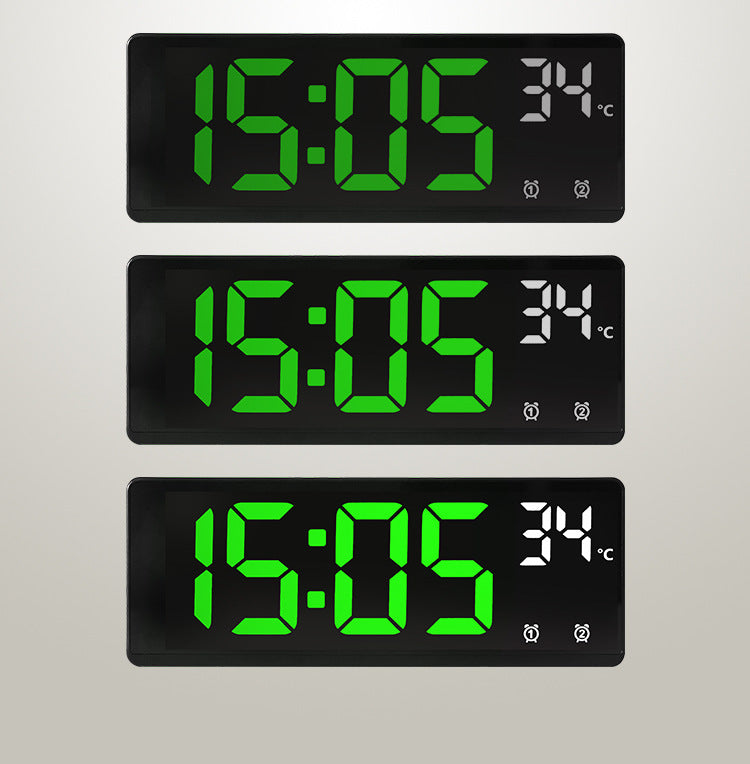 Horloge électronique multifonction créative Simple grand écran Horloge alarme multi-groupes