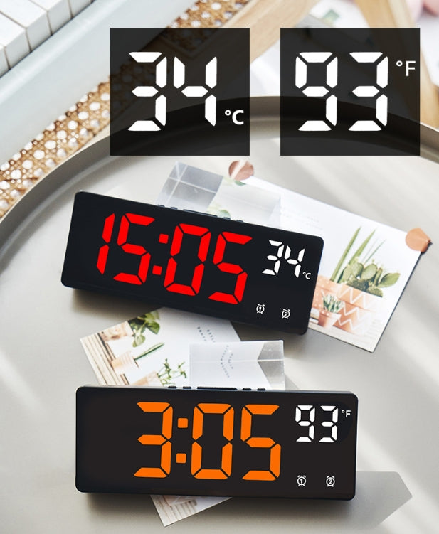 Horloge électronique multifonction créative Simple grand écran Horloge alarme multi-groupes