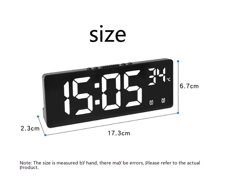 Horloge électronique multifonction créative Simple grand écran Horloge alarme multi-groupes