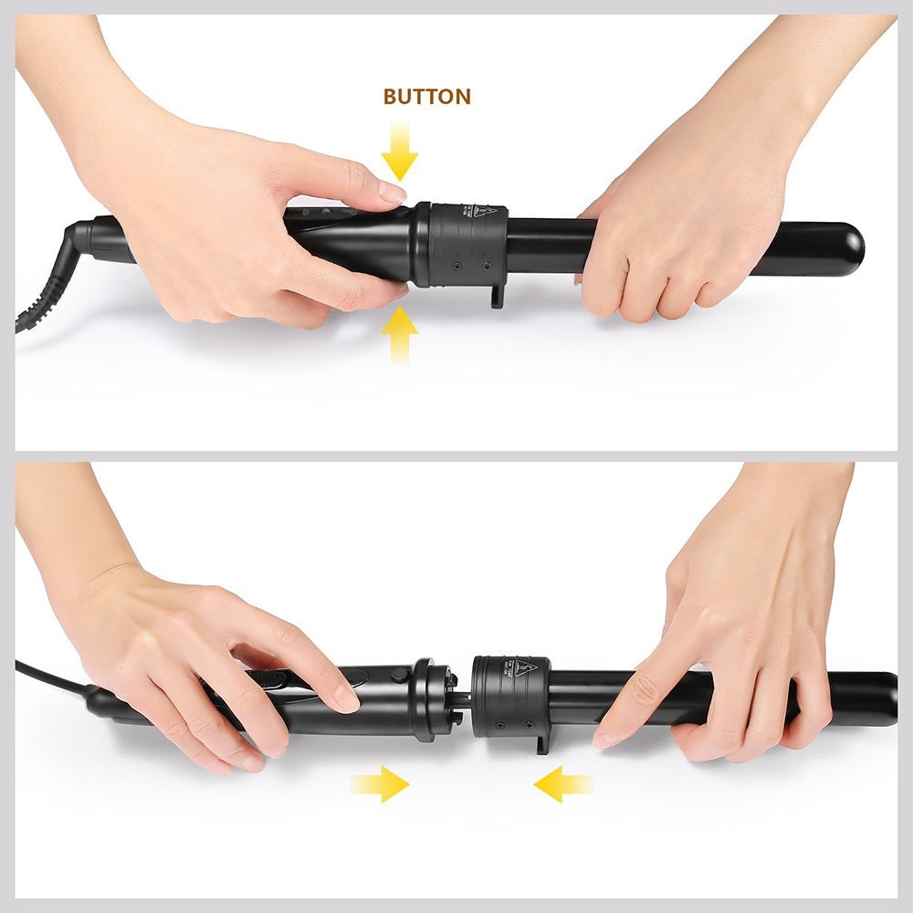 Curler cheveux Curler pour le curling ou le lissage Multi-fonction LED Multi-Gear Tempera
