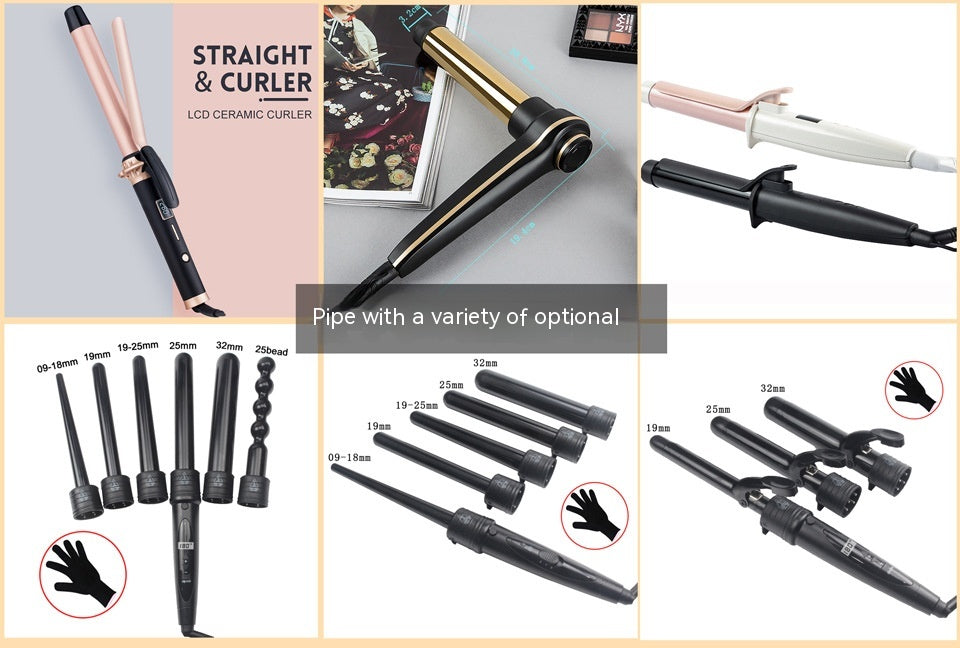 Curler cheveux Curler pour le curling ou le lissage Multi-fonction LED Multi-Gear Tempera