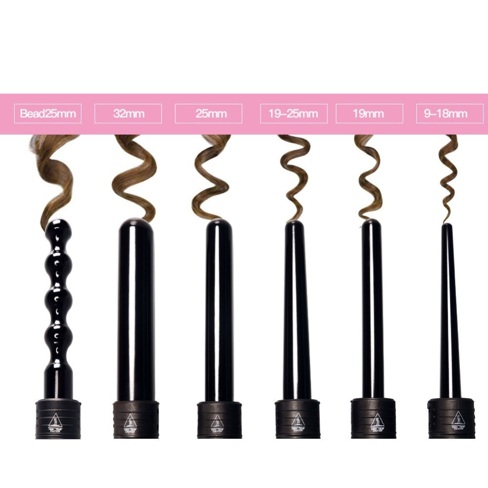 Curler cheveux Curler pour le curling ou le lissage Multi-fonction LED Multi-Gear Tempera
