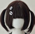 Subculture Crâne Bang Clip doux mignon épingle à cheveux foncé