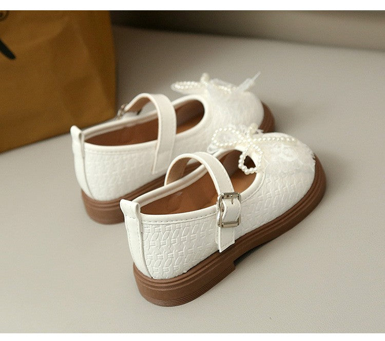 Chaussures de Printemps & Automne en Cuir de Filles