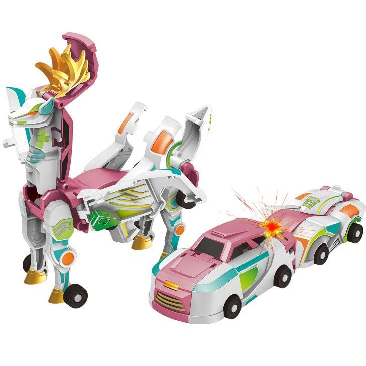 Treasure Car-Divine Toy Car Crash-and-Combine Transformer Robot Jouet Enfants
