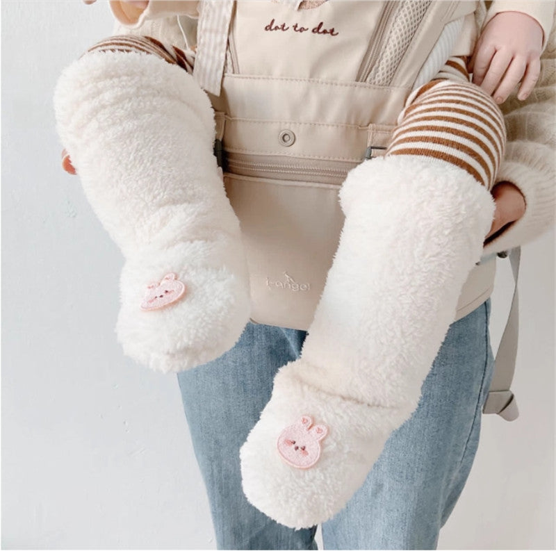 Couvre-pieds de bébé Couvre-chaussures chaudes épaisses Protège-pieds Couvre-chaussures d'hiver